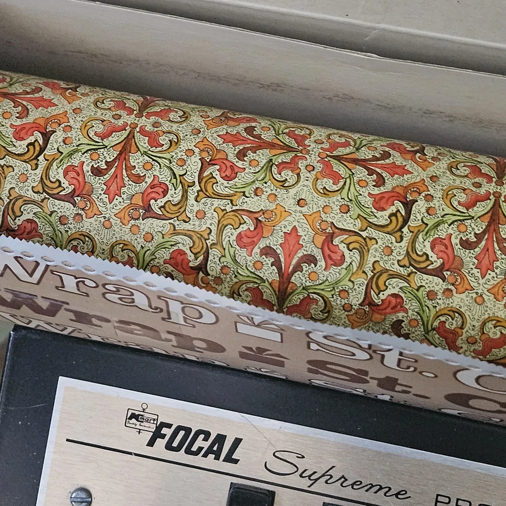 Vintage St. Clair Gift Wrap featuring a Traditional Florentine Renaissance Motif